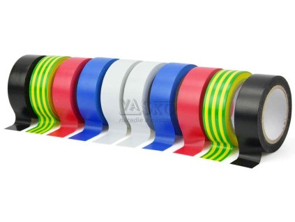 Izolačná páska PVC 19 mm x 0,13 mm x 10 m, 10 farieb, cena za 10 ks, GEKO