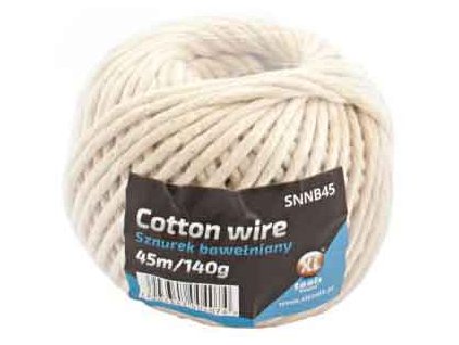 Špagát bavlnený, klbko, dĺžka 45 m, 140 g, XL-TOOLS