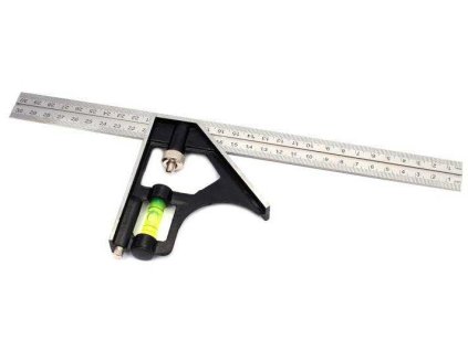 Uholník stolársky 30 cm s vodováhou, XL-TOOLS