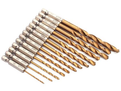 Sada vrtákov do kovu 1,5-6,5 mm, upínacia stopka 6-hran, 13-dielna, XL-TOOLS