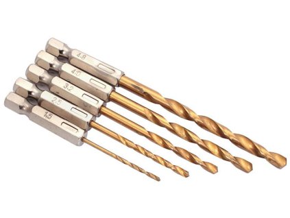 Sada vrtákov do kovu 1,5 - 4,8 mm, upínacia stopka 6-hran, XL-TOOLS