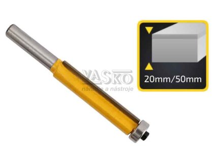 Stopková fréza do dreva, priemer 12,7 mm, rezná hrana 50 mm, stopka 8 mm, XL-TOOLS