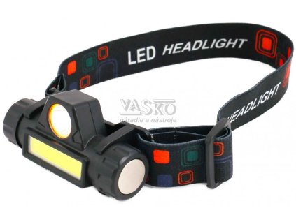 Čelová LED baterka s 2 svietidlami, PRO-TECHNIK