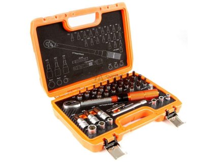 Sada hlavíc a bitov S2 s 1/4" momentovým kľúčom 5-25 Nm, BJC
