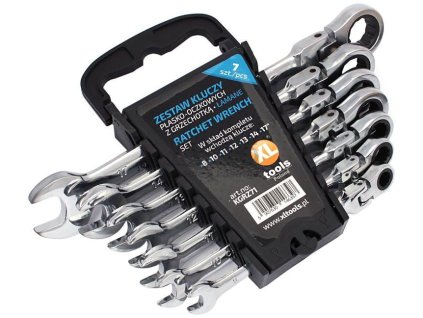 Sada račňových kľúčov s kĺbom 6-dielna, 8-17mm, XL-TOOLS