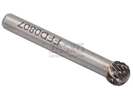 Technická fréza guľová  6 x 5 mm, dĺžka 45 mm, TYP D, stopka 6 mm, XL-TOOLS