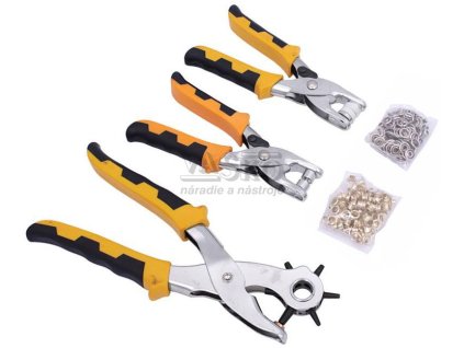 Sada klieští na čalúnické nity, 3-dielna + okrúhle nity, PRO-TECHNIK