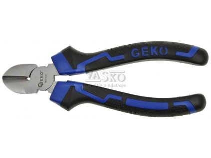 Kliešte bočné štikacie 160 mm, dvojplastová rukoväť, GEKO PREMIUM