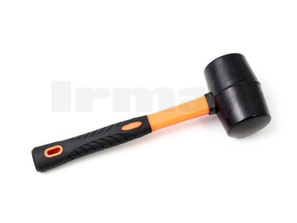 Kladivo gumené so sklolaminátovou rukoväťou 910 g, čierna pryž, XL-TOOLS