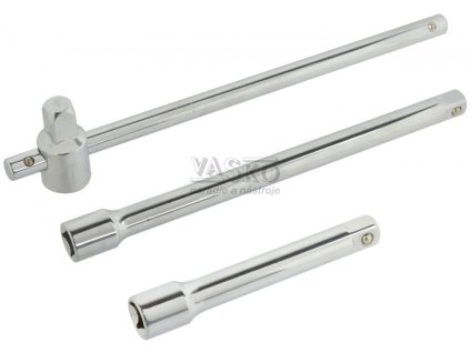Sada 3-dielna, vratidlo 1/2"+ 2x nadstavec 1/2" 250 a 125 mm, GEKO