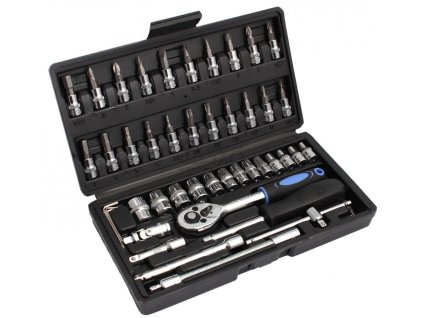 Gola sada 1/4", 46-dielna, hlavice 6-14 mm, XL-TOOLS