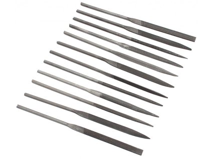 Sada jemných pilníkov bez rukoväte, 12-dielna, XL-TOOLS