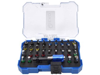 Sada bitov 1/4" s magnetickým nadstavcom, materiál S2, 32-dielna, GEKO