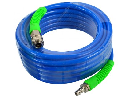Hadica tlaková s rýchlospojkami PU opletená 8/12 mm 15 m, GEKO
