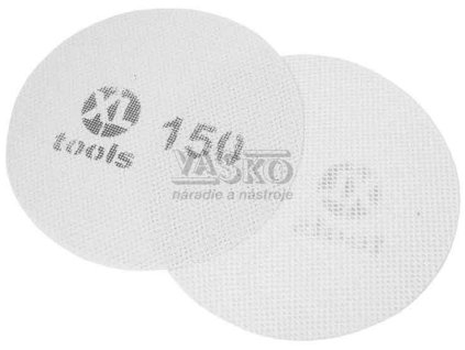 Brúsna mriežka na sádrokartón priemer 225 mm, zrno 220, suchý zips, 5 kusov, XL-TOOLS