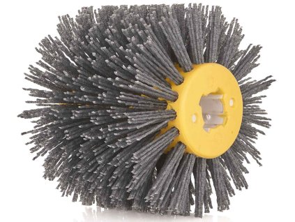 Kartáč nylonový, 120 x 100 mm, upnutie do uhlovej brúsky, GEKO