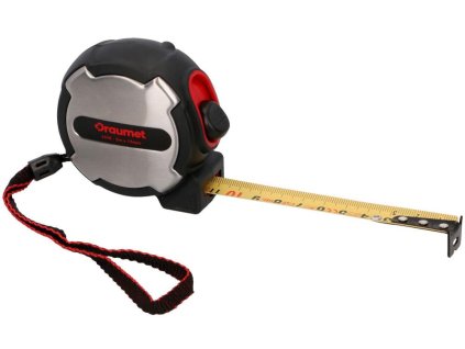 Meter zvinovací 5 m x 19 mm, strieborný, DRAUMET