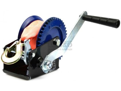 Naviják ručný s remeňom, max. zaťaženie 545 kg, remeň 7 m, šírka 50 mm, GEKO