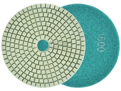 Brúsny diamantový kotúč 125 mm, zrno 1500 suchý zips, brúsenie na mokro, GEKO
