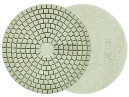 Brúsny diamantový kotúč 125 mm, zrno 3000 suchý zips, brúsenie na mokro, GEKO