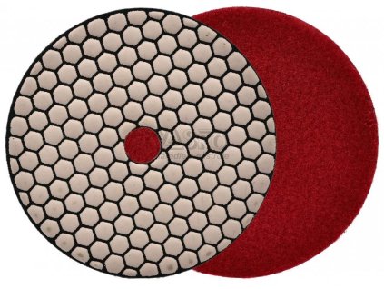 Brúsny diamantový kotúč 125 mm, zrno 400 suchý zips, brúsenie na sucho, GEKO