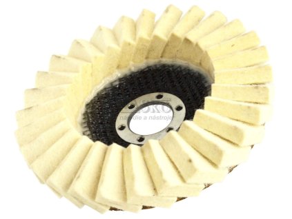 Leštiaci kotúč lamelový filcový 125 x 22 mm, hrúbka filcu 7 mm, GEKO
