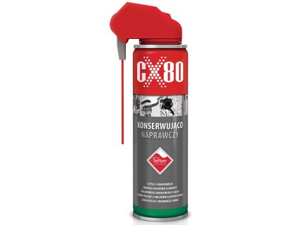 Sprej mazací a konzervačný s prísadou teflónu 250 ml, DUO hlavica, CX-80