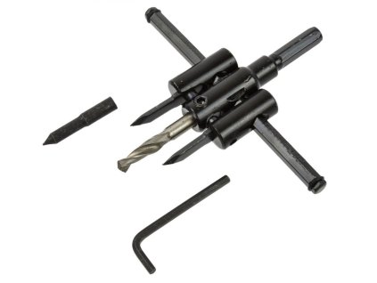 Vrták do dreva nastaviteľný vykružovaci 30-120 mm, GEKO