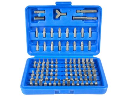 Sada bitov 1/4" s magnetickým nadstavcom, 100-dielna, GEKO