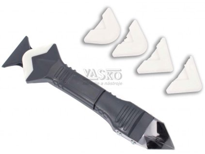 Silikónová stierka na špárovanie okien, 4-dielna, XL-TOOLS