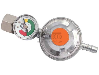 Regulátor tlaku s manometrom pre fľašu 11 kg, 12 Barov, závit 21,8 , PRO-TECHNIK