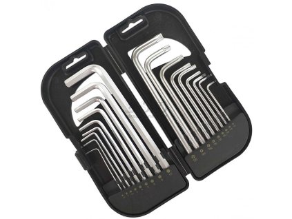 Sada kľúčov IMBUS 1,5-10 a  TORX-H 10-50, 18-dielna v krabičke, PRO-TECHNIK