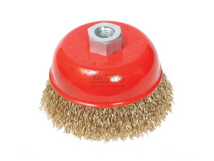 Kartáč hrnčekový 75 mm x M14x2 FeMs 0.3mm, XL-TOOLS