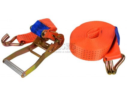 Remeň upínací s račňou 5000 kg, 2 háky, 50 mm x 10 m, GEKO
