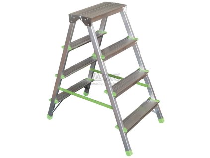 Schodíky hliníkové obojstranné - 3 stupne, 56 cm, nosnosť 120 kg, VASKO