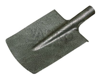 Rýľ rovný 20 x 28 cm, kladivkový lak, bez násady, MacHook