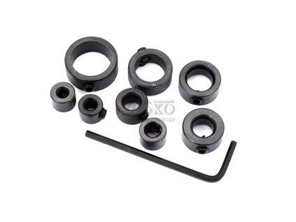 Sada krúžkov na ohraničenie vrtákov do dreva 3,4,5,6,8,10,12,16 mm, XL-TOOLS