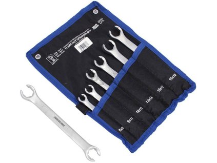 Sada kľúčov polotvorených, 8-18mm, 6-dielna, plátený obal, XL-TOOLS