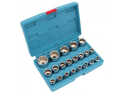 Sada 1/2" hlavíc 12HRAN, 21-dielna, 8-36 mm, XL-TOOLS