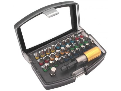 Sada bitov 34-dielna s rýchloupínacím držiakom, materiál S2, XL-TOOLS