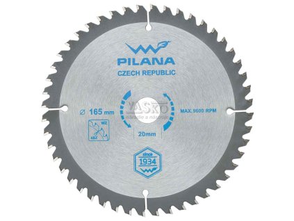 Pílový kotúč s SK plátkami 180x2,0x20 zuby 24 WZ, PILANA