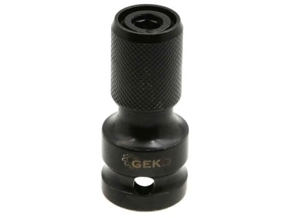 Adaptér úderový do pneumatického uťahováka, upínanie 1/2" na 1/4" HEX, GEKO