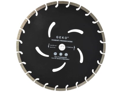Diamantový kotúč segmentový 350 x 25,4 mm, segment 10 mm, PROFI, GEKO