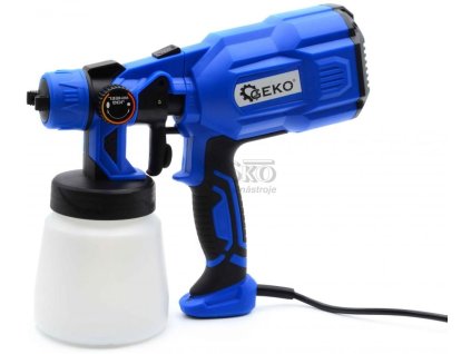 Striekacia maliarska pištoľ, 400 W, nádobka 800 ml, tryska 1,8 a 2,5 mm, GEKO