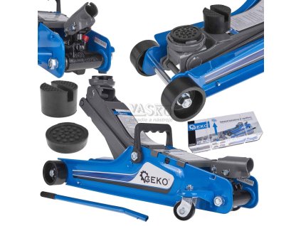Zdvihák hydraulický pojazdný nízkoprofilový 2.500 kg, 85-385 mm, GEKO