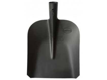 Lopata rovná 23 x 28 cm, čierny lak bez násady, MacHook