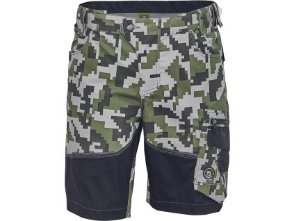 NEURUM CAMOU šortky (Farba tm.olivová, Veľkosť 64)