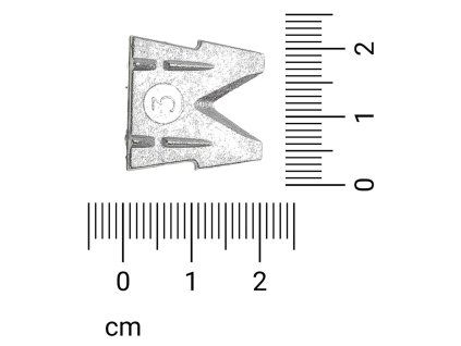 Klin plochý č. 3 do sekier 20 x 20mm