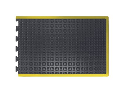 BUBBLEMAT rubber end rohož (Farba černá/žltá, Veľkosť 0,9mx1,2m)