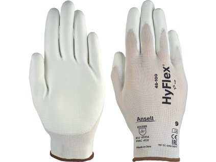 Ansell HyFlex 48100rukavice (Farba biela, Veľkosť 10)